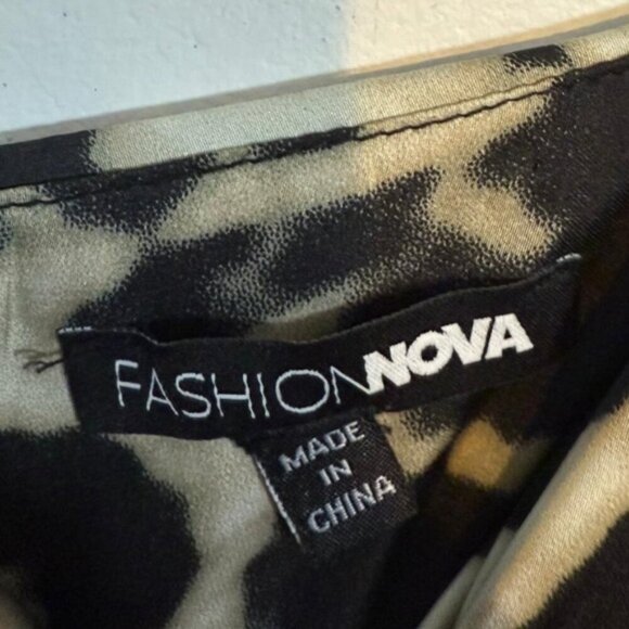 Fashion Nova Leopard Print Maxi Slip Dress – Size XS - Picture 7 of 12